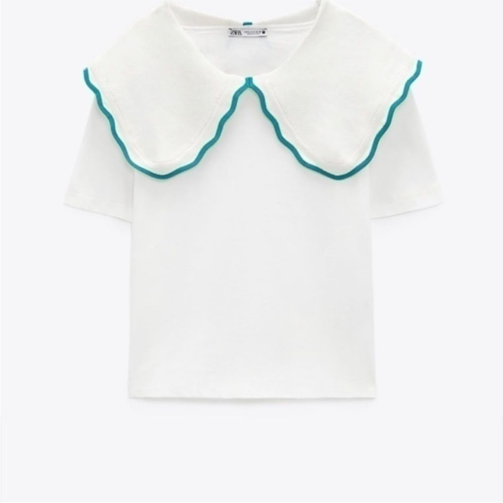 ZARA Peter Pan collar top 1930/042 - Picture 9 of 9